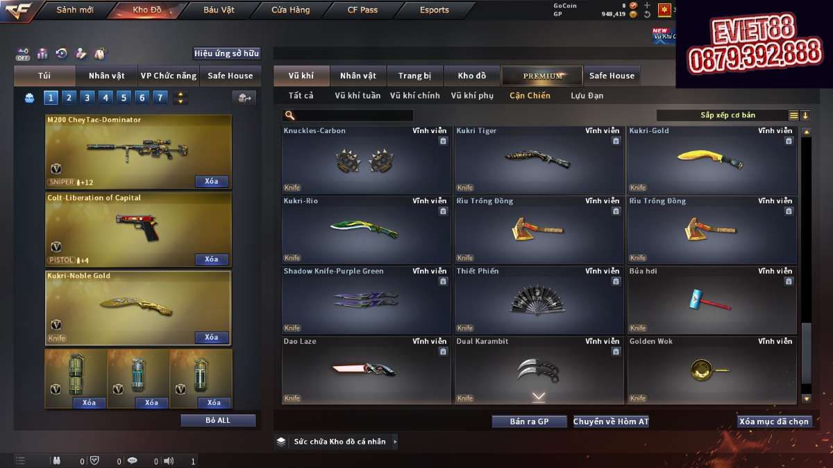 shop acc cf uy tin gia re